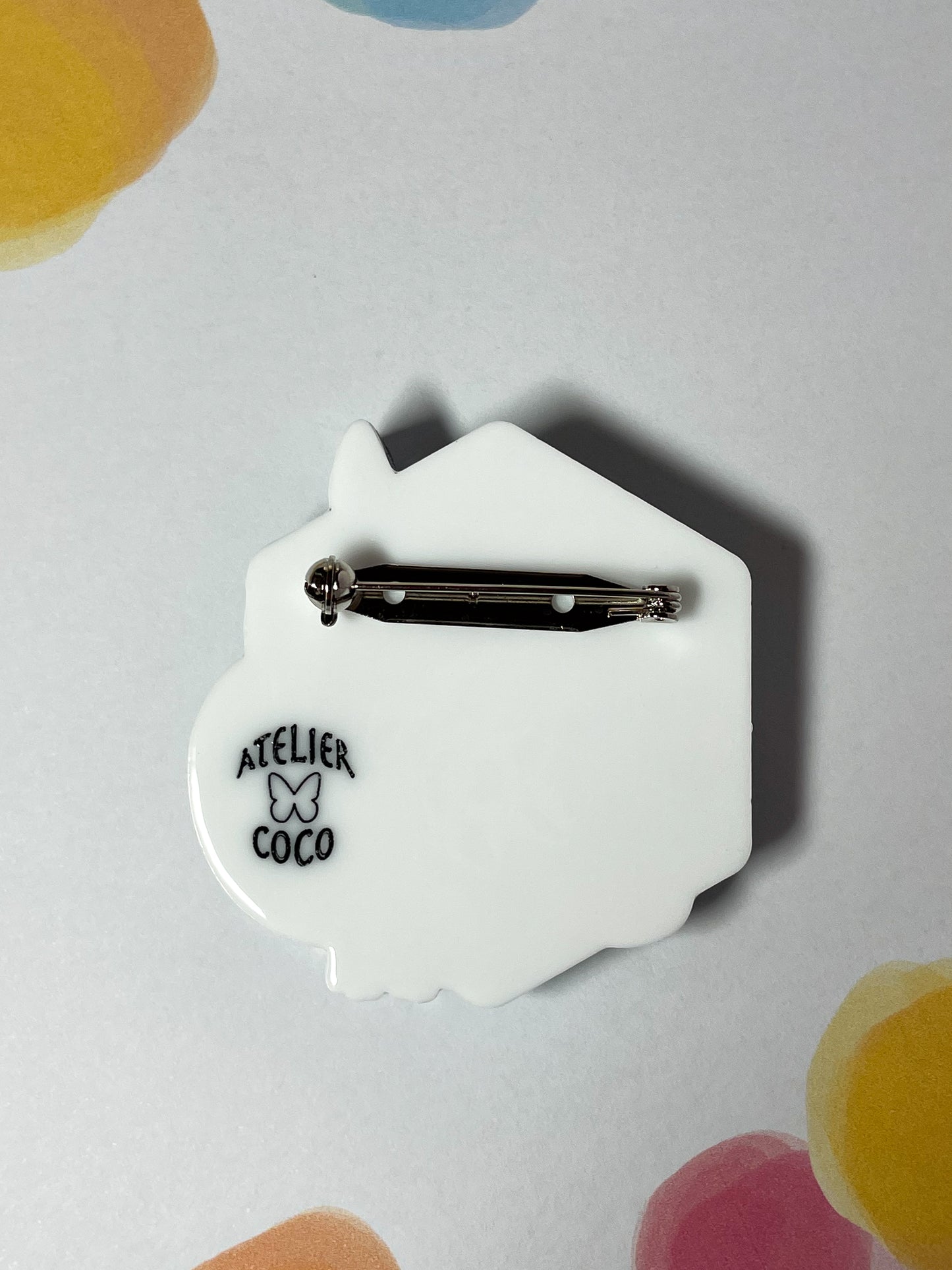 Bee Kind Brooch (Black cat)