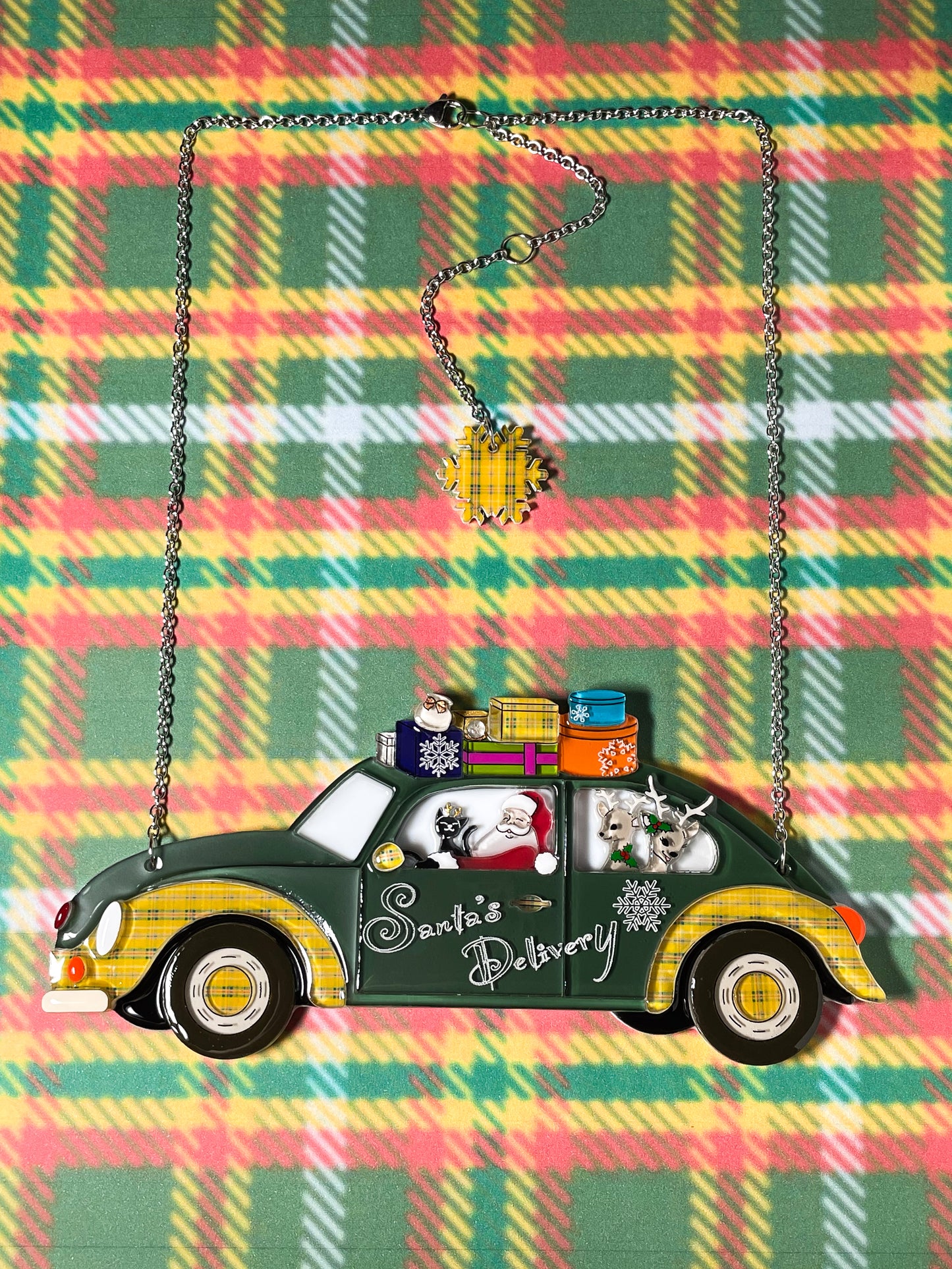 Santa's Delivery with Reindeers Necklace (Ver.2024)