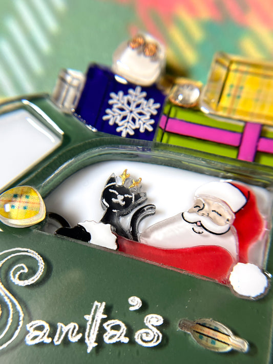 Santa's Delivery with Reindeers Necklace (Ver.2024)