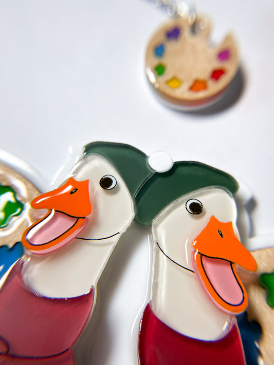 Artist Duck Necklace