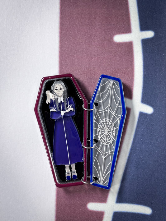 Midnight Coffin Brooch