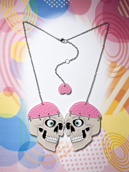 Brain Skull Necklace