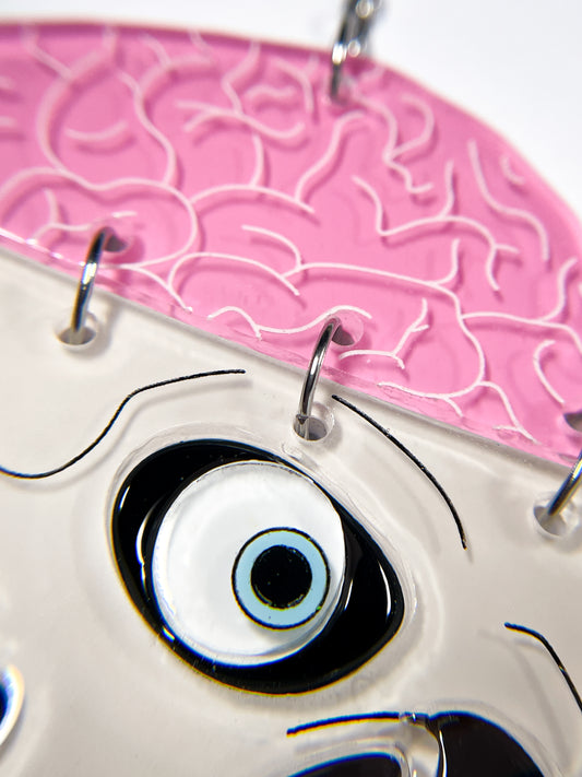 Brain Skull Necklace