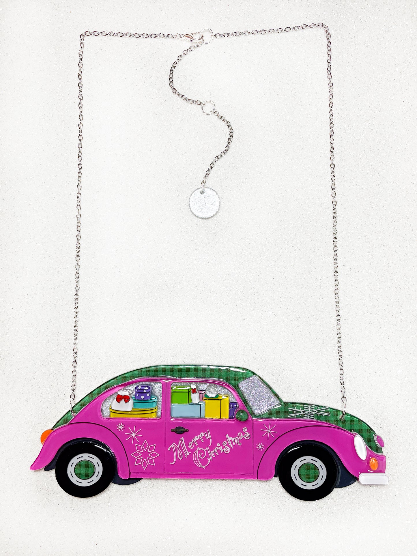 Merry Christmas ~The pink car brings happiness~