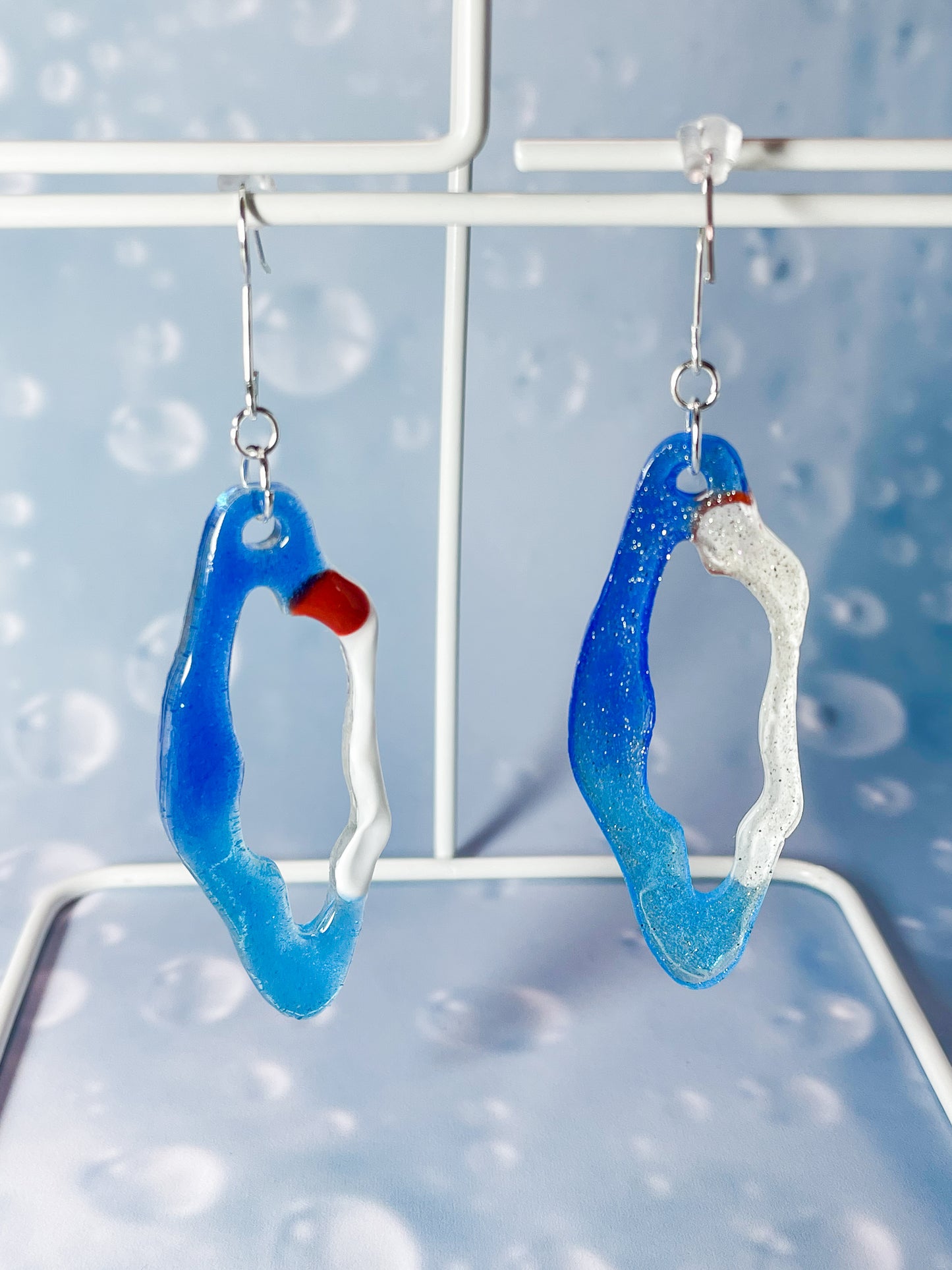 Ice cream float collection - Ramune soda float drop earrings