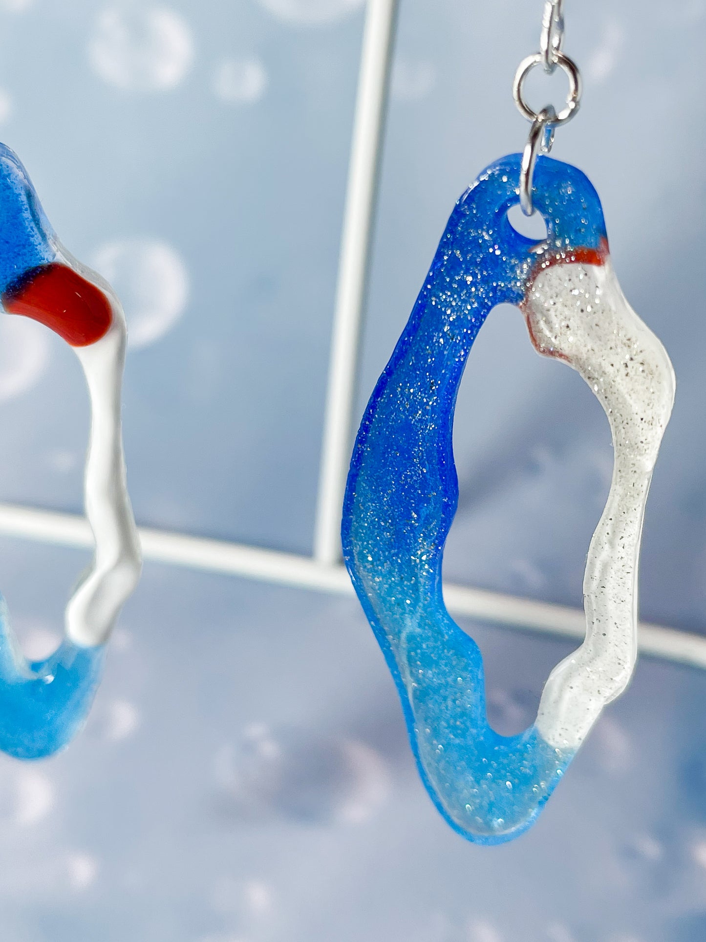 Ice cream float collection - Ramune soda float drop earrings