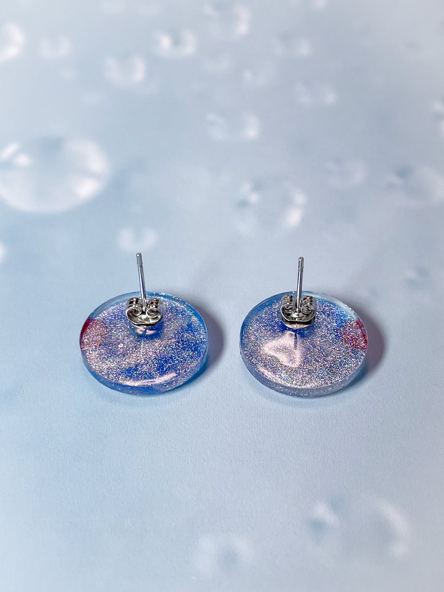 Ice cream float collection - Ramune soda float stud earrings
