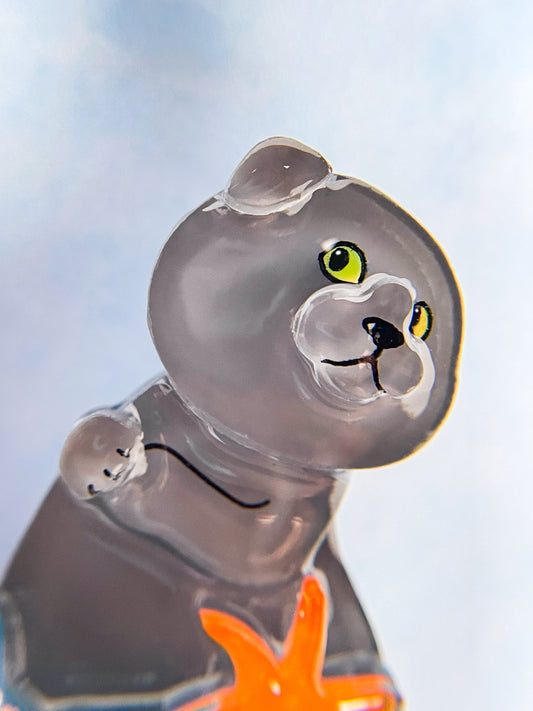 Meowmaid brooches (Blue)