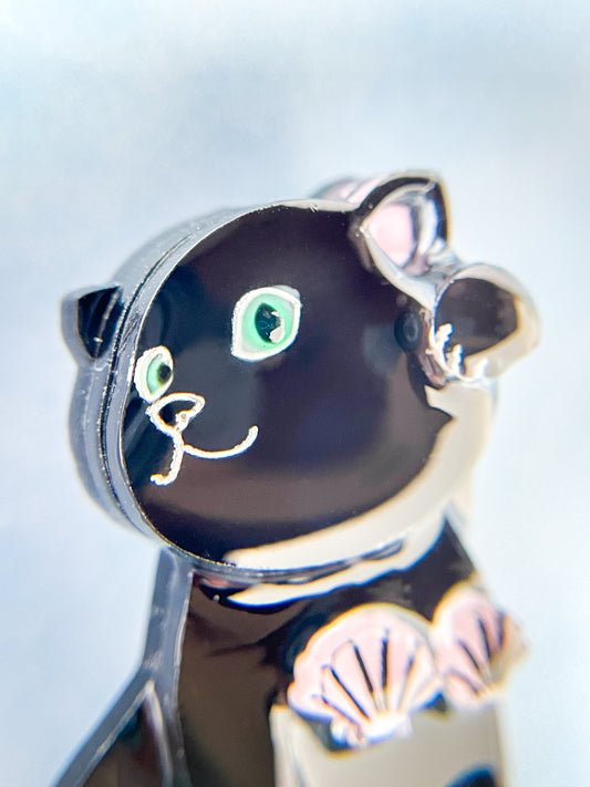 Meowmaid brooches (Green)