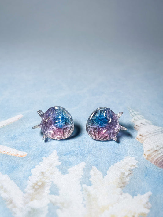 Mermaid earrings (Blue)