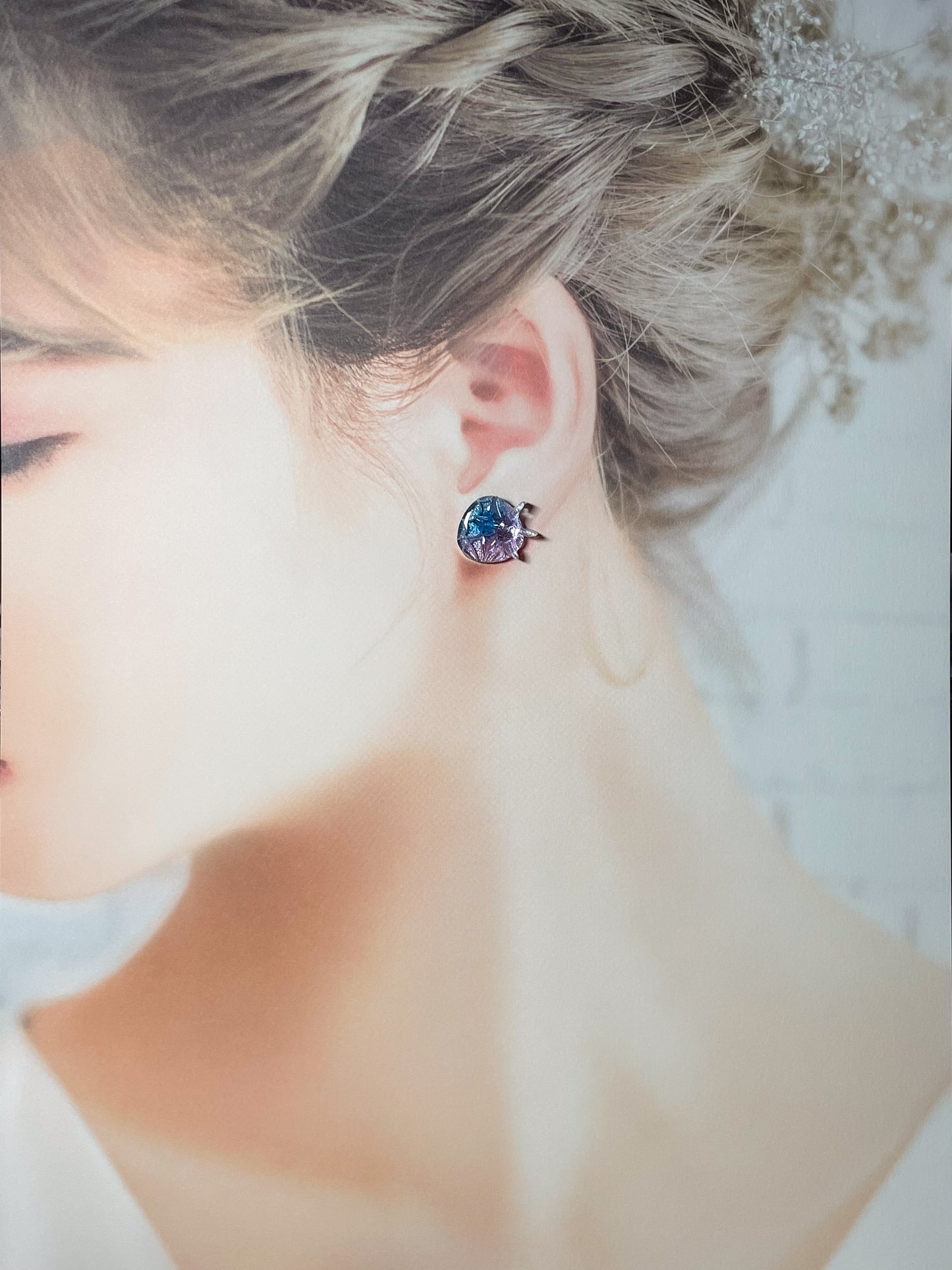 Mermaid earrings (Blue)