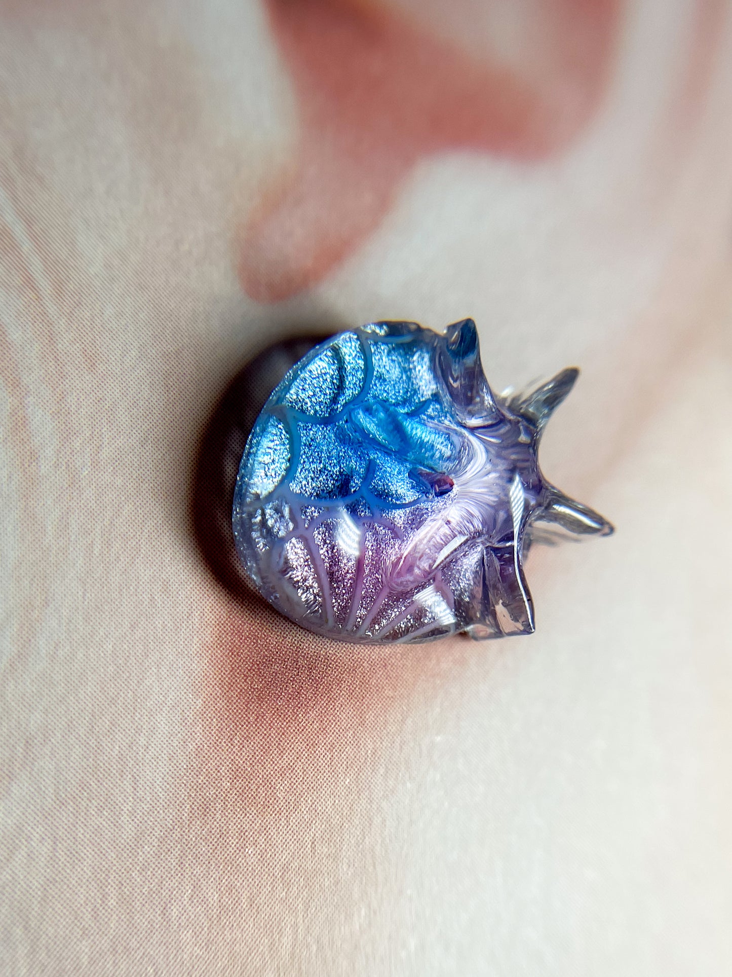 Mermaid earrings (Blue)