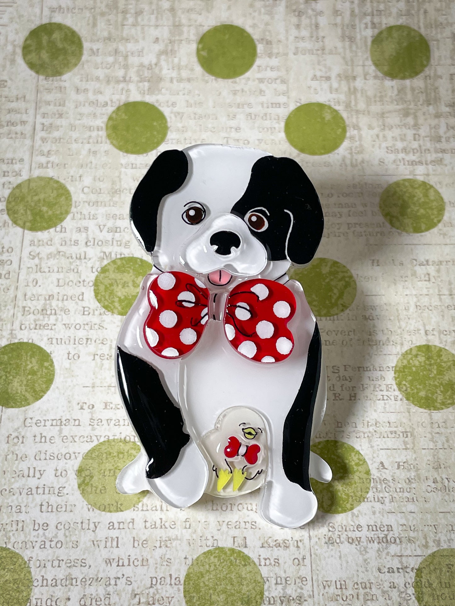 Puppy & Chick (Black & white)