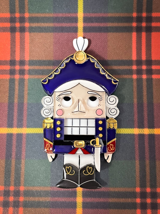Nutcracker Brooch (Blue)