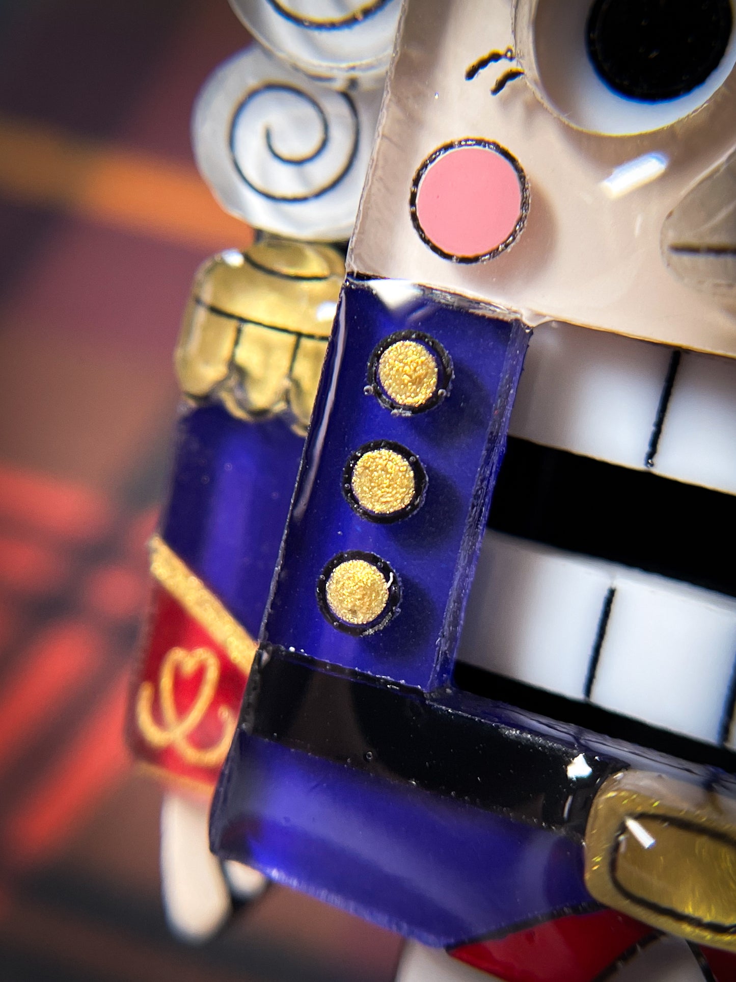 Nutcracker Brooch (Blue)