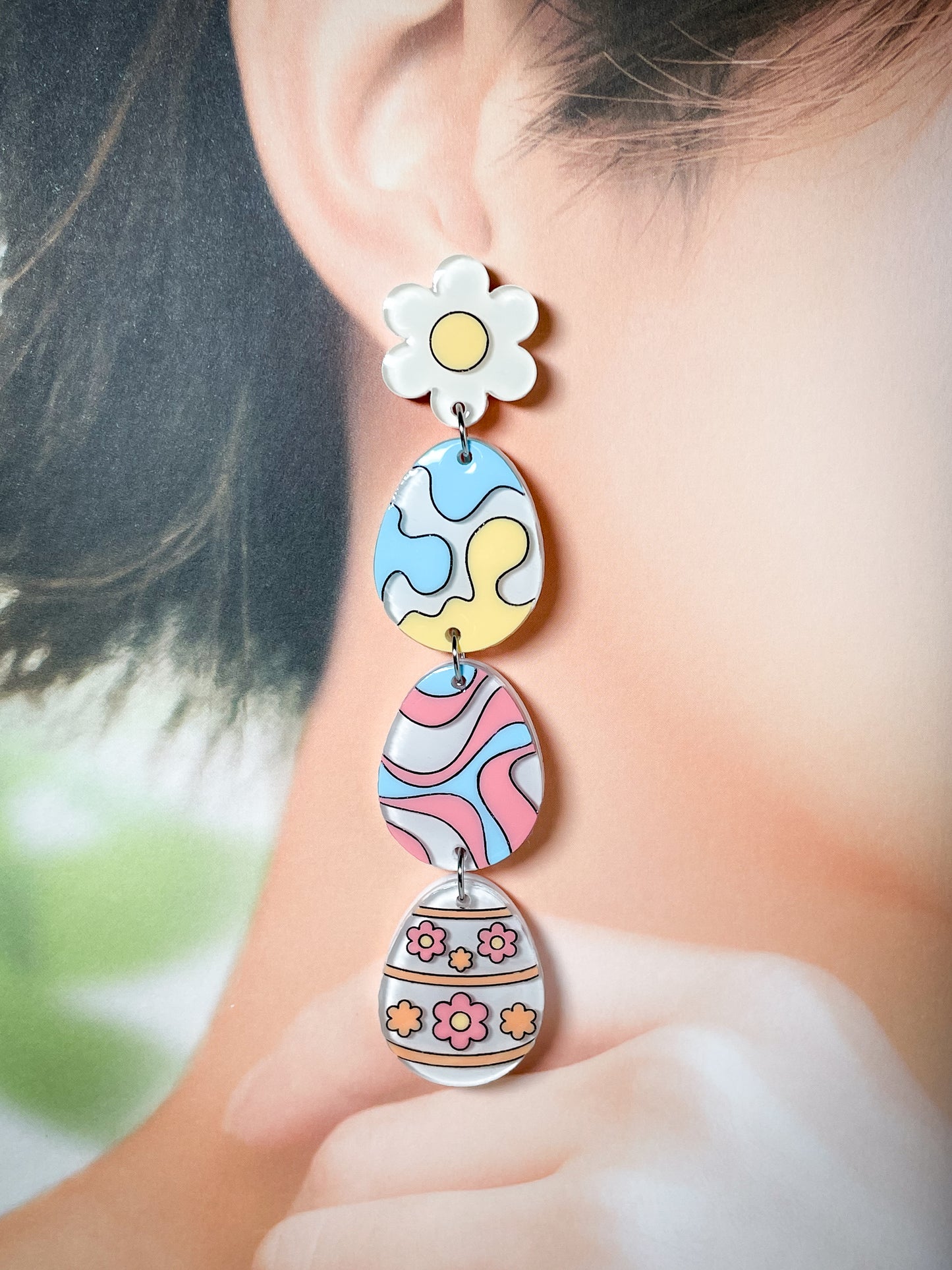 Easter Egg Drop Earrings