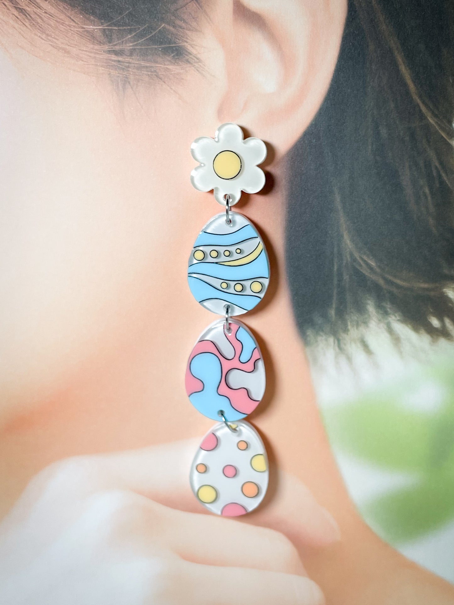 Easter Egg Drop Earrings