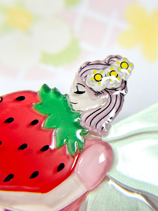 Strawberry Fairy Brooch