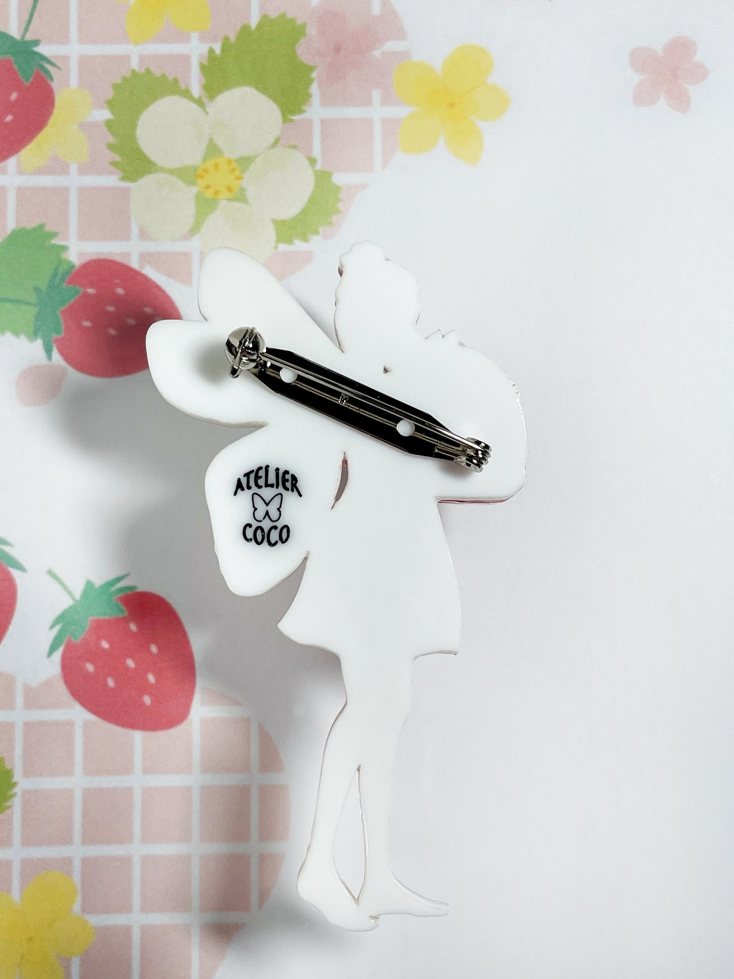 Strawberry Fairy Brooch