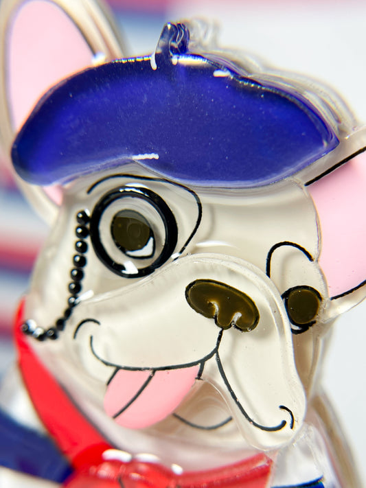 French Bulldog Brooch (Cream)