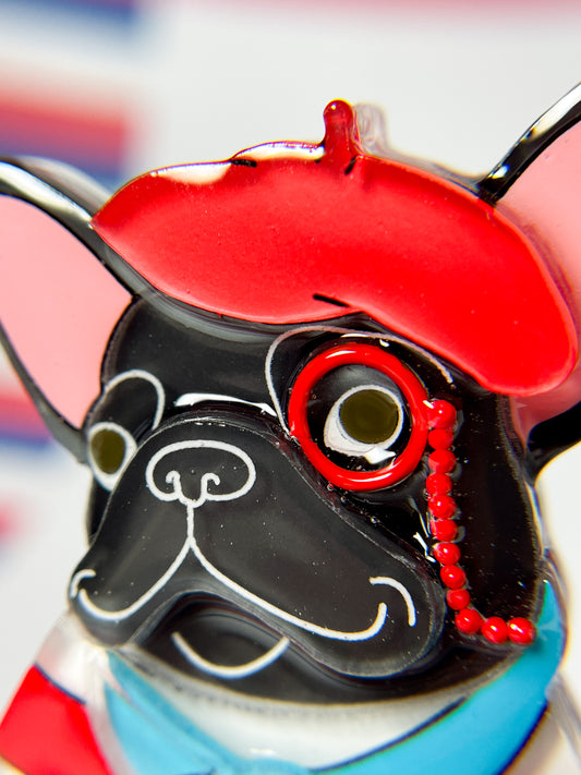 French Bulldog Brooch (Black)