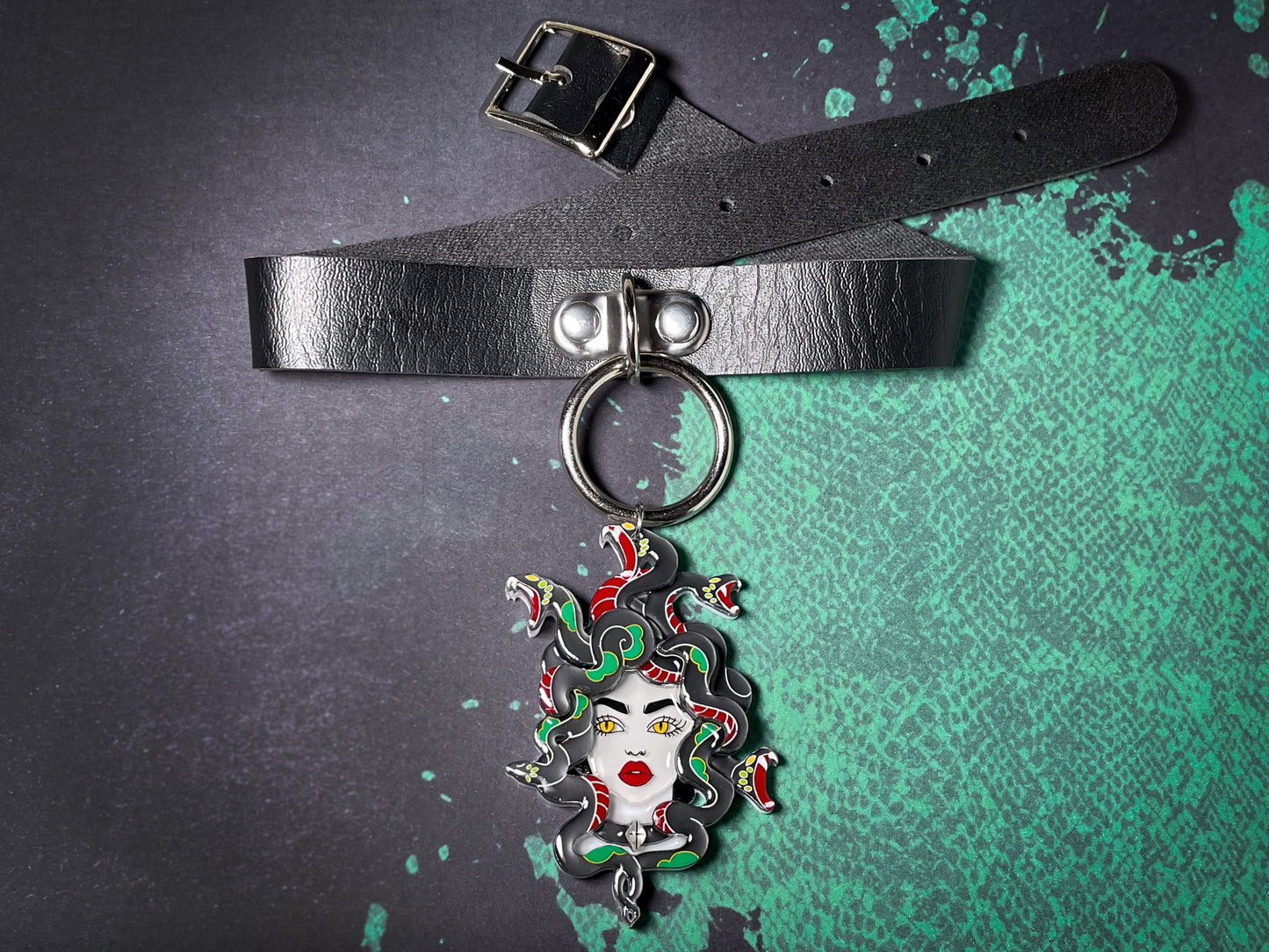 Medusa Necklace (Black Snakes)