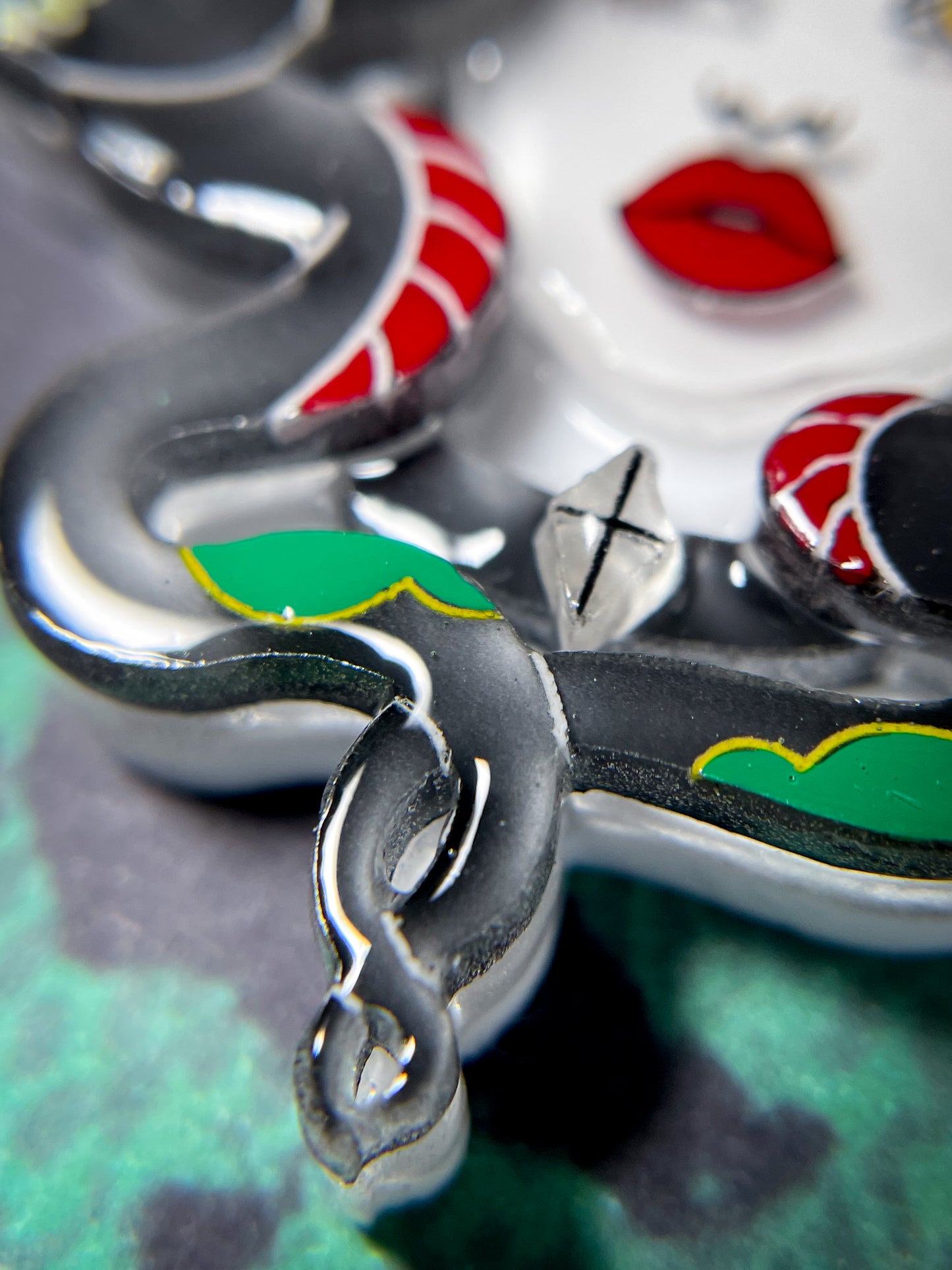 Medusa Necklace (Black Snakes)