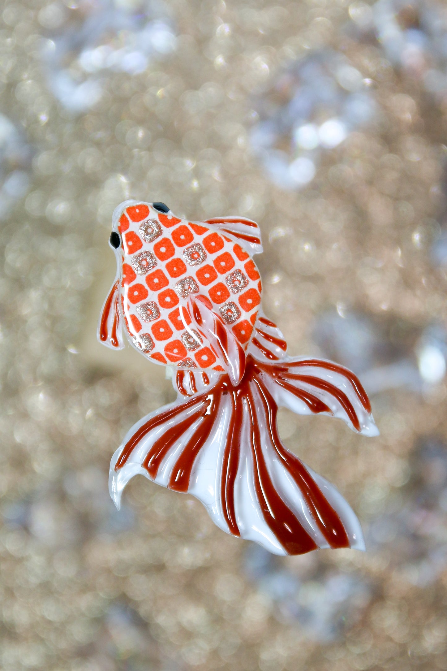 Japanese goldfish brooch