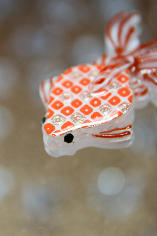 Japanese goldfish brooch