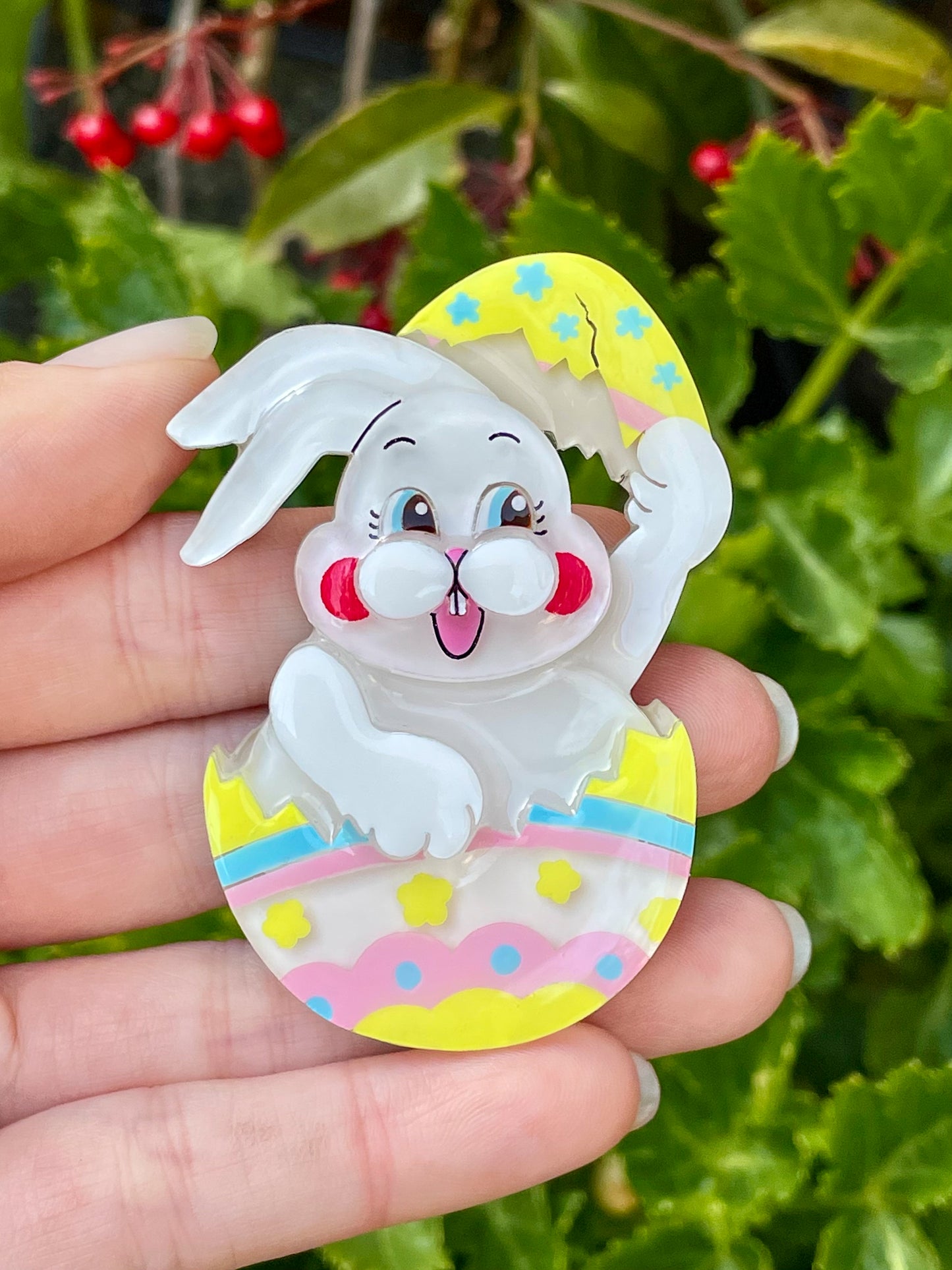 Happy easter egg bunny family (6 piece full set)