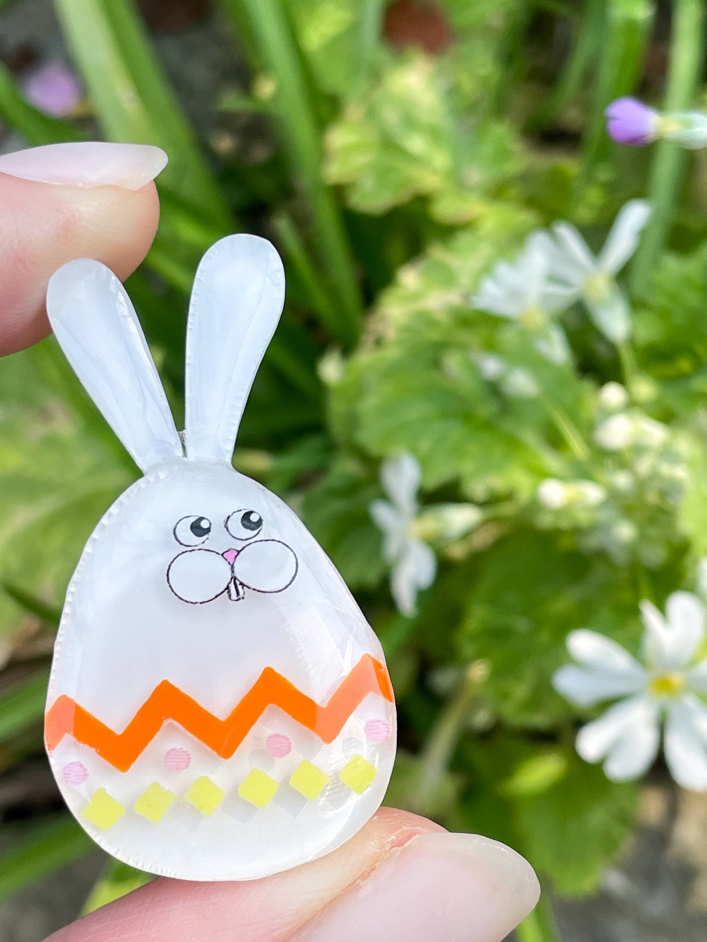 Happy easter egg bunny - Medium egg bunny(Orange)