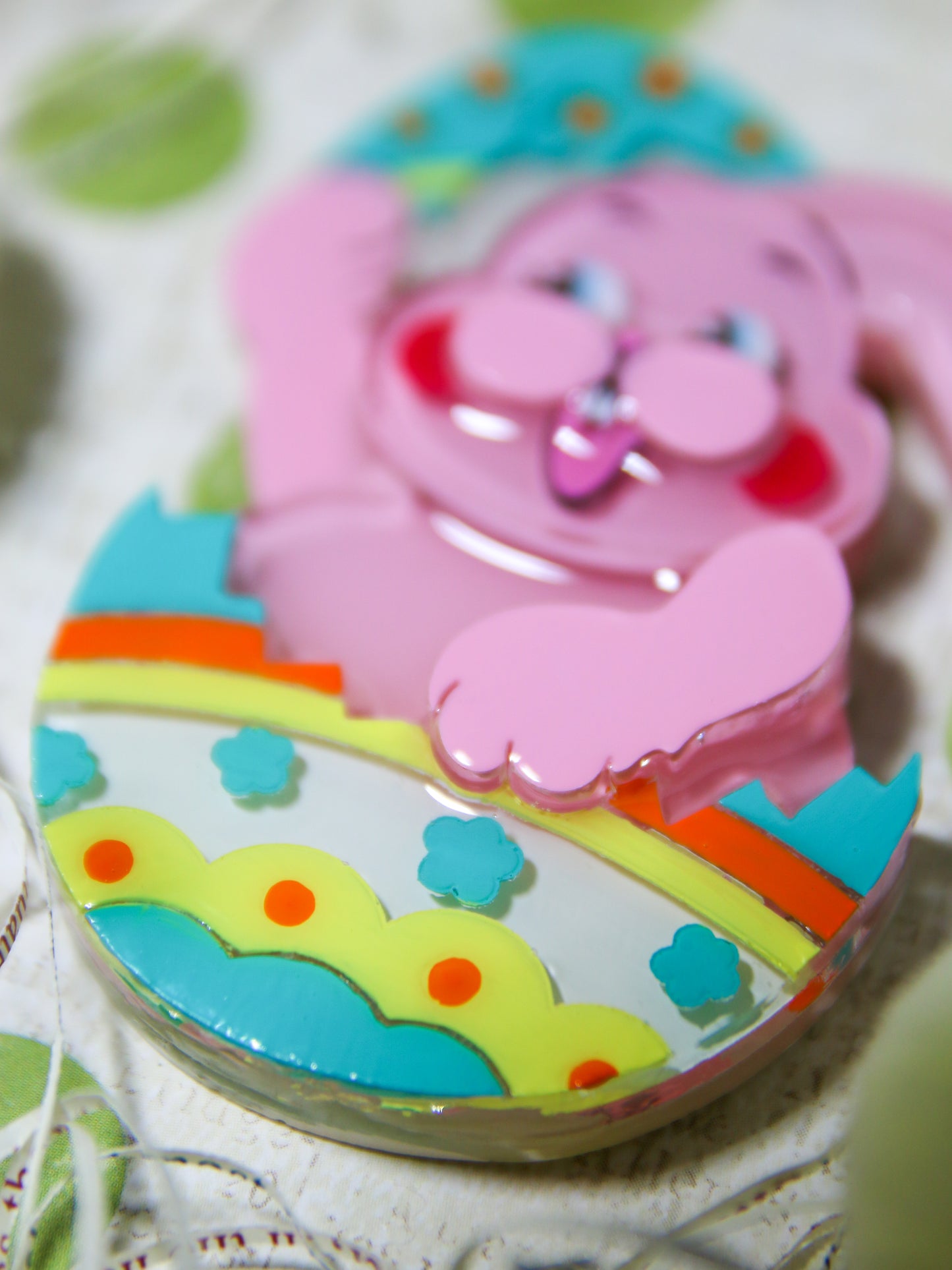 Happy easter egg bunny - Big egg bunny(Pink)