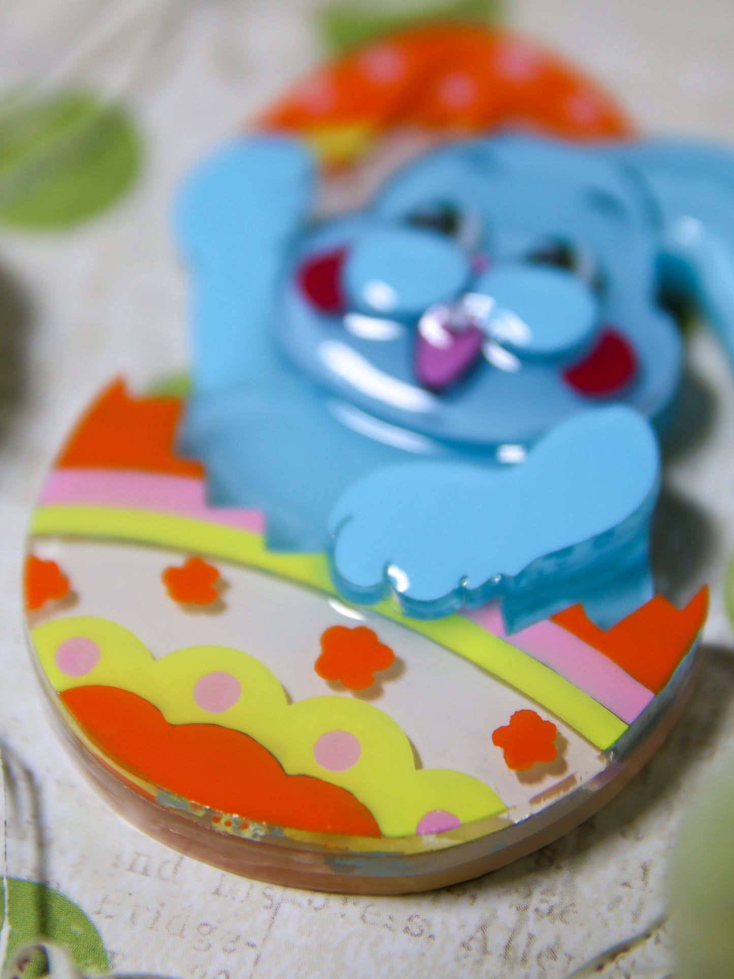 Happy easter egg bunny - Big egg bunny(Blue)