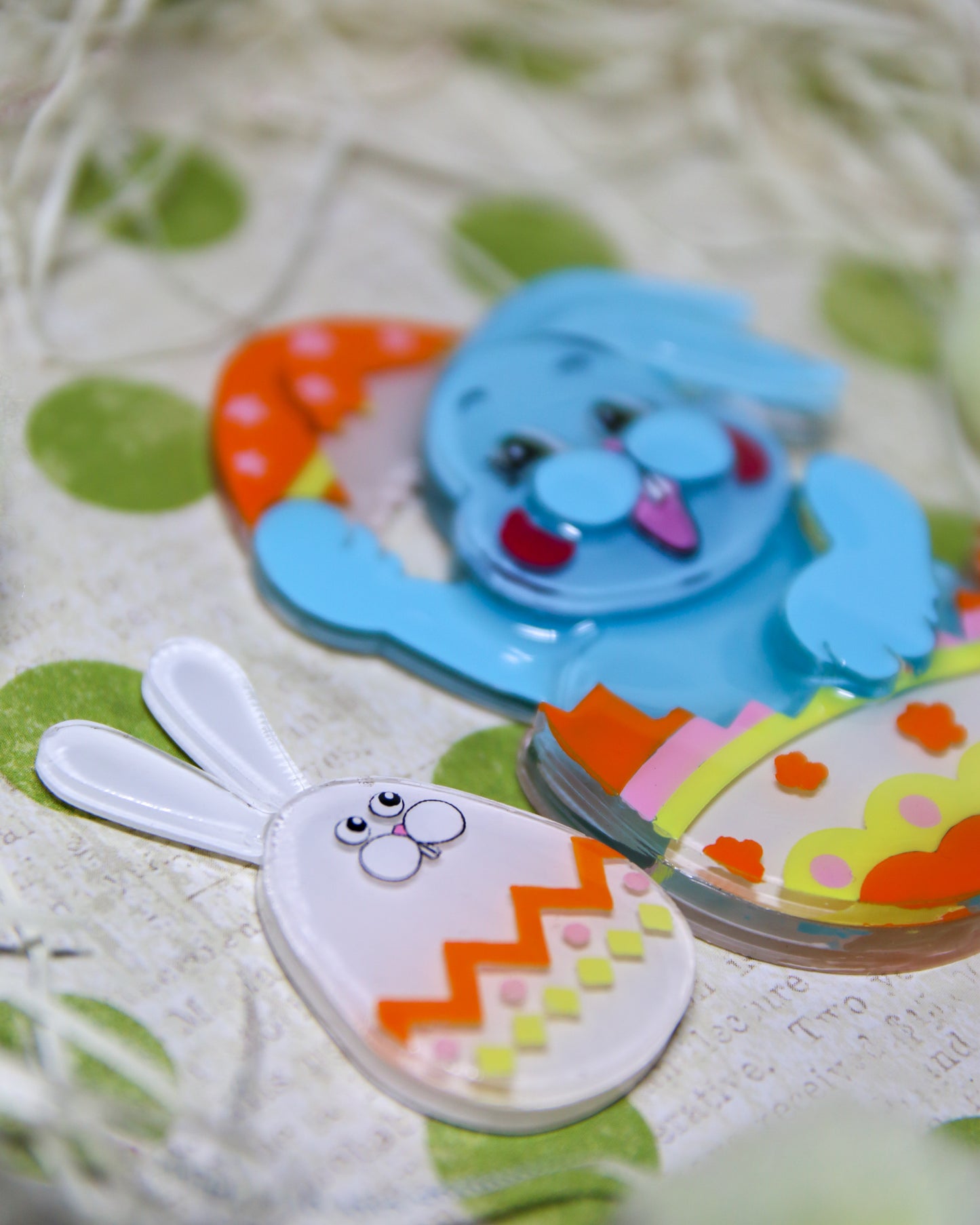 Happy easter egg bunny - Medium egg bunny(Orange)