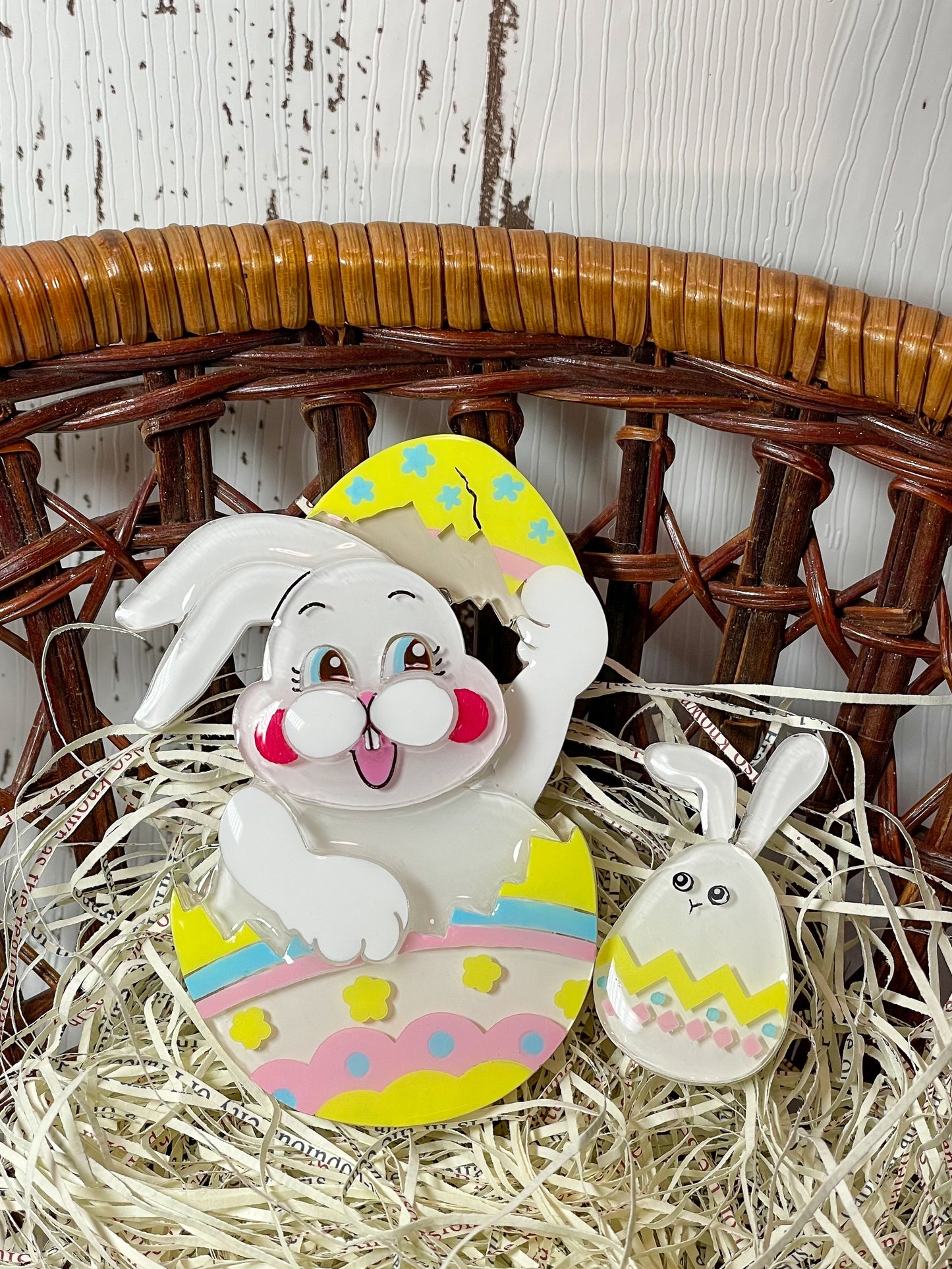 Happy easter egg bunny family (6 piece full set)