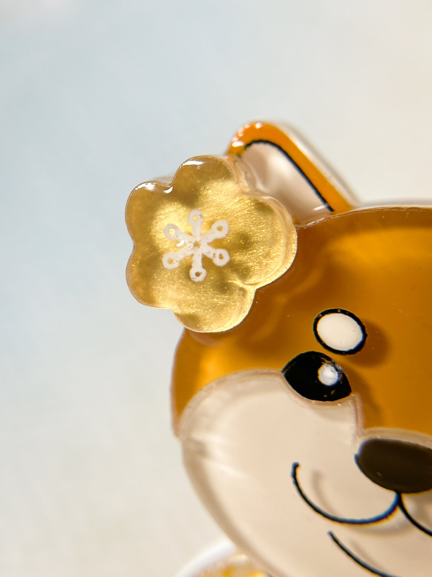 Kimono Shiba Brooch (Red)