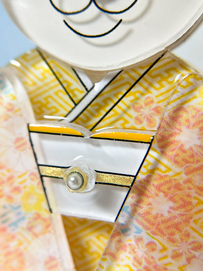 Kimono Shiba Brooch (Red)