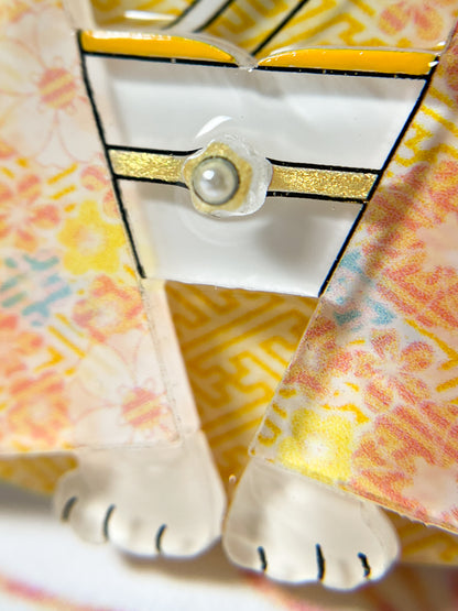 Kimono Shiba Brooch (Red)