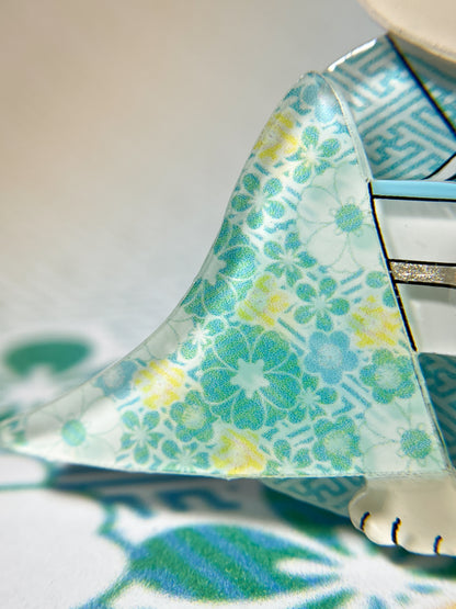 Kimono Shiba Brooch (Black & Tan)