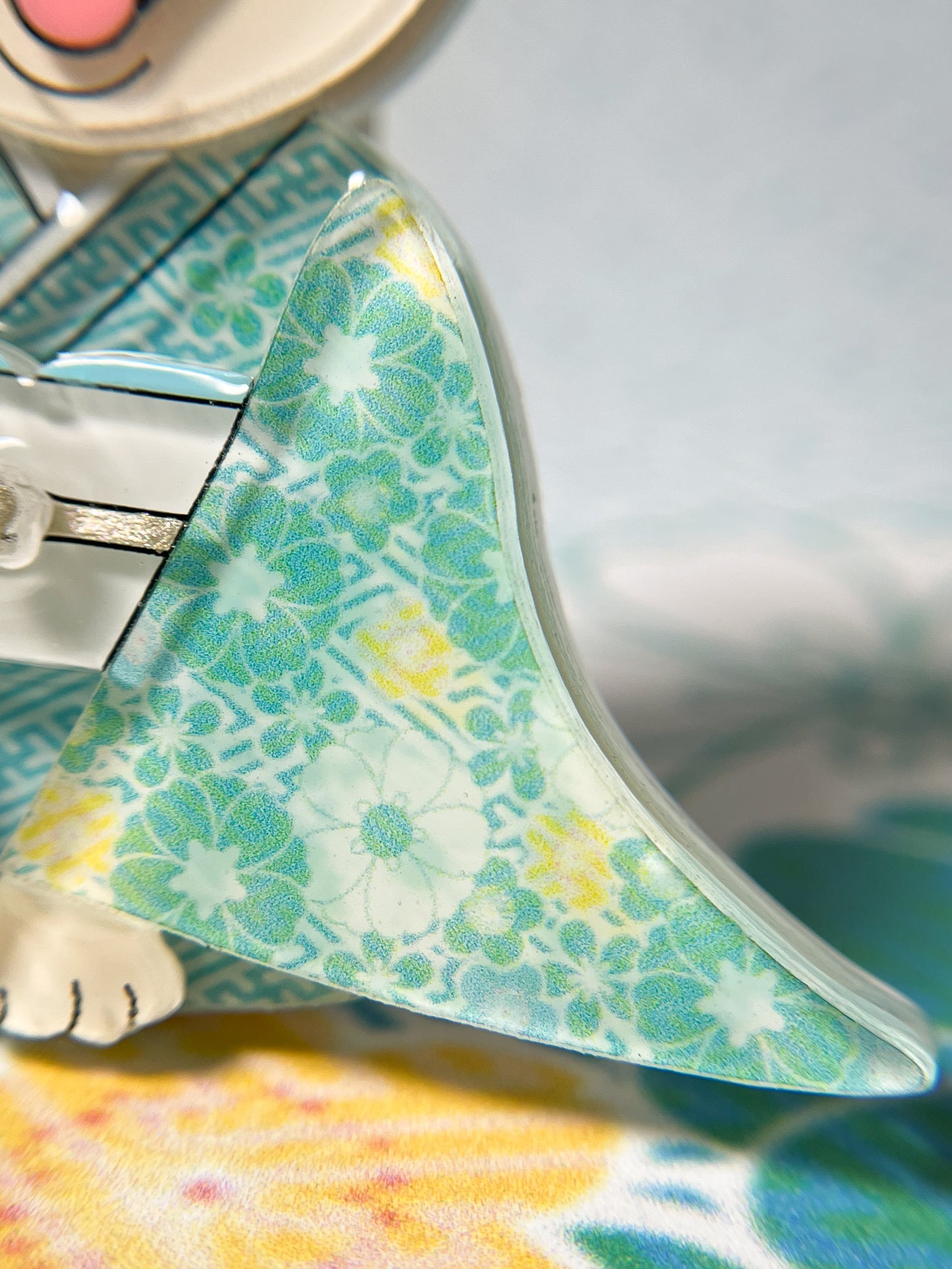 Kimono Shiba Brooch (Black & Tan)