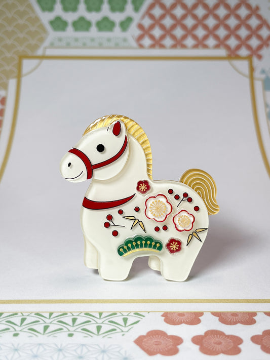 Lucky Horse Brooch