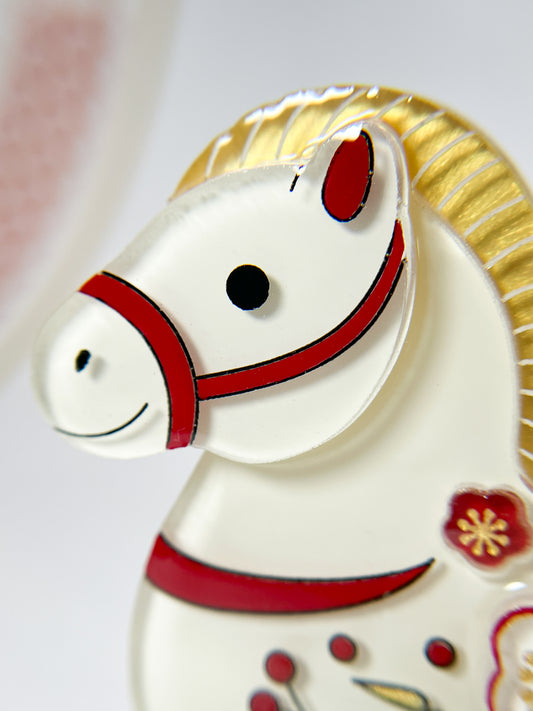 Lucky Horse Brooch