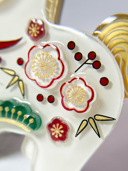 Glückspferd-Brosche