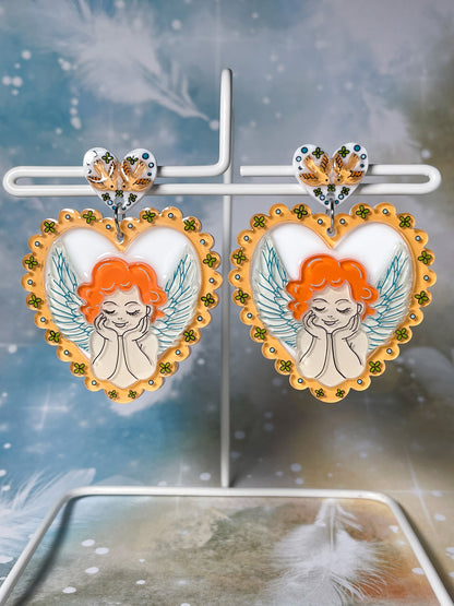 Adorable Cupid Drop Earrings