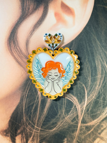 Adorable Cupid Drop Earrings
