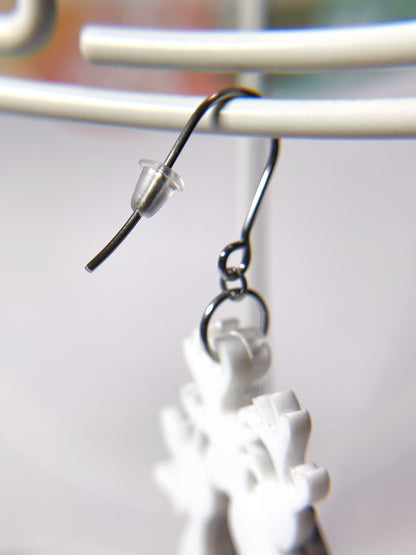 Jolly Reindeer Duo Drop Earrings