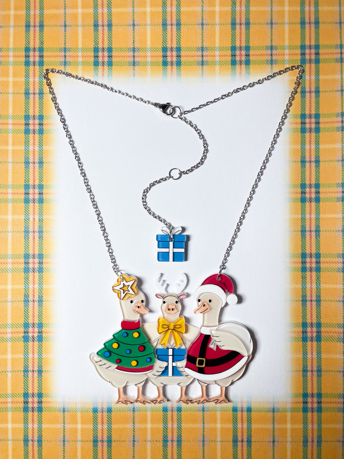 Quack-mas Holiday Trio Necklace