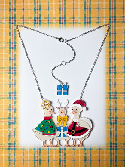 Quack-mas Holiday Trio Necklace