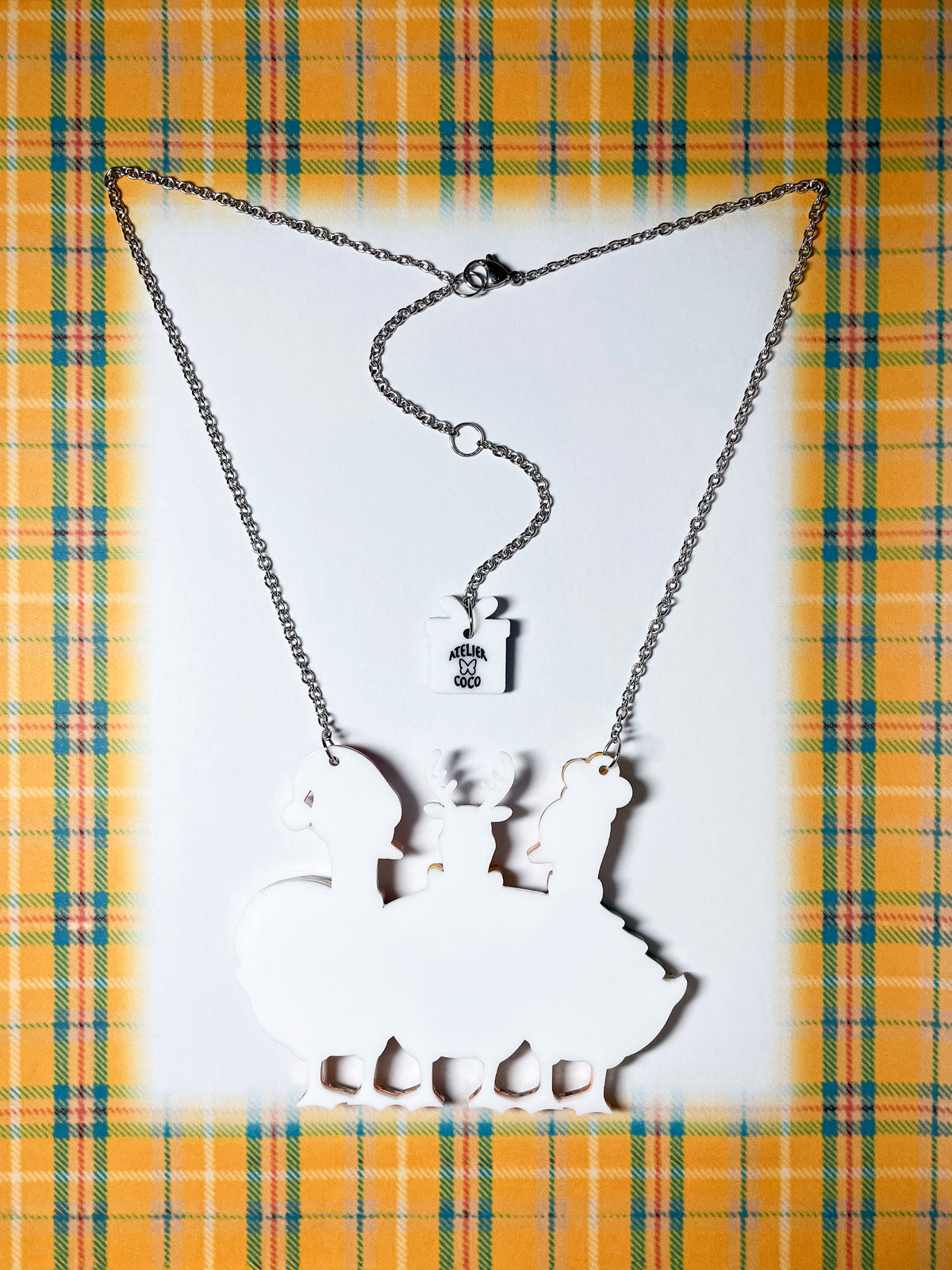 Quack-mas Holiday Trio Necklace