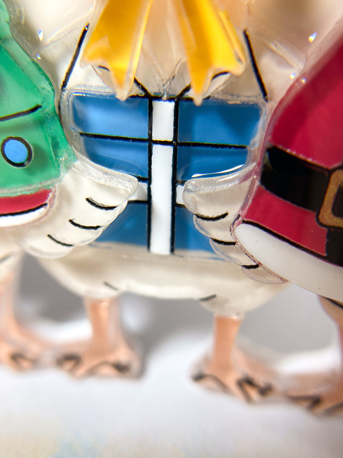 Quack-mas Holiday Trio Brooch